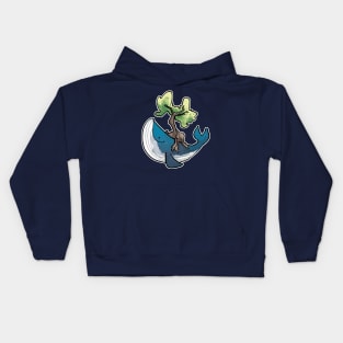 Tree whale Kids Hoodie